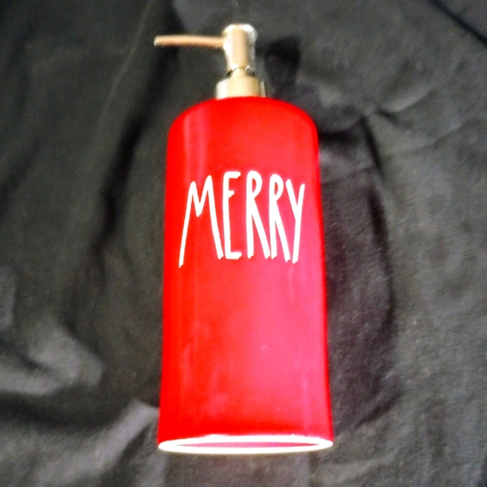 Rae Dunn Artisan Collection MERRY Soap Dispenser